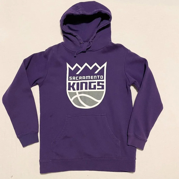 Sacremento Kings Hoodie Mens Small Purple Majestic NBA Basketball - Picture 1 of 16
